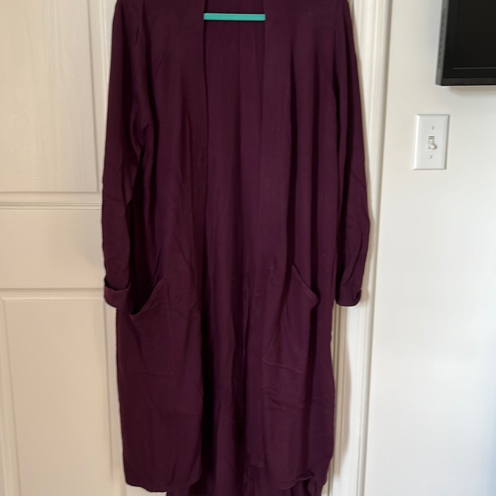 Halston long cardigan size 1XP